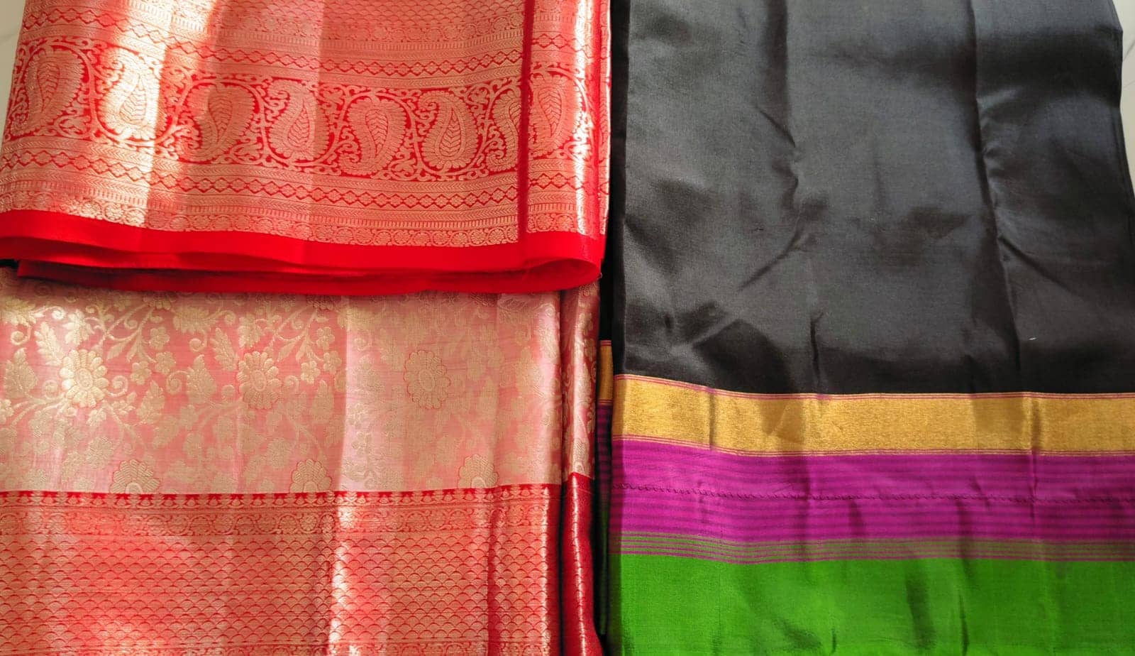 Zari Border Saree Fall